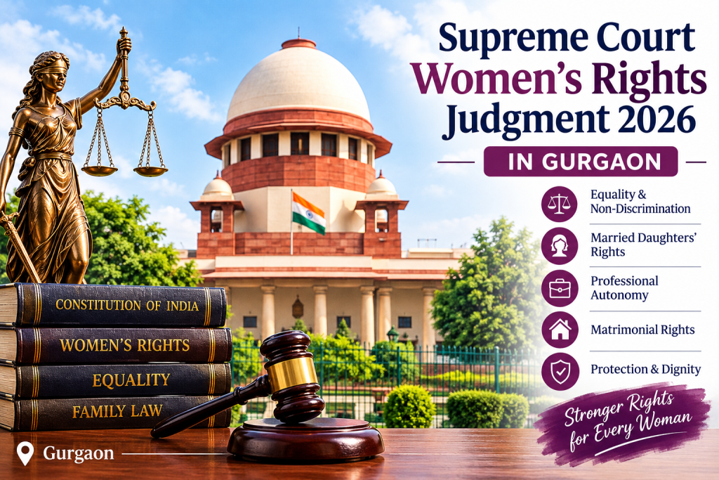 Supreme Court women’s rights judgment 2026 in Gurgaon: Key Legal Developments